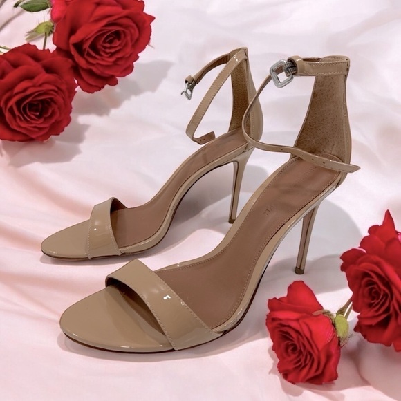 Rebecca Allen Women's The Two Strap Heeled Sandal Tan High Heel size 9.5 M - Picture 5 of 10